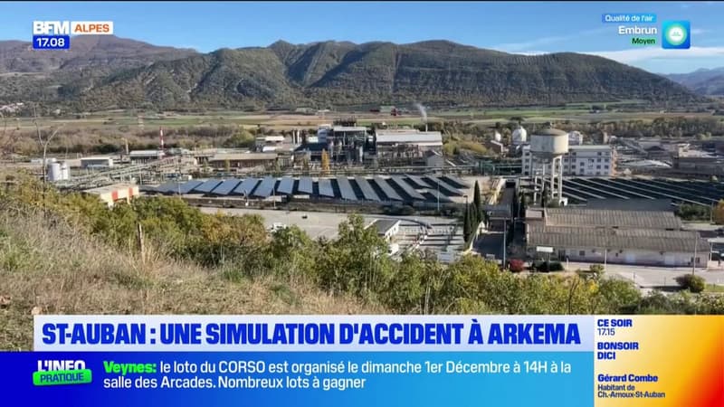 Château-Arnoux-Saint-Auban: une simulation d'accident à Arkema