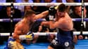 Vasiliy Lomachenko (à gauche) dans ses œuvres face à Luke Campbell