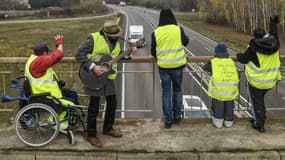 Des gilets jaunes mobilisés à Montceau-les-Mines le 21 novembre 2018