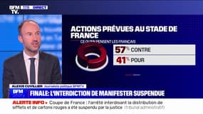 Emmanuel Macron à la finale de la Coupe de France: 57% des Français sont opposés aux actions prévus à l'intérieur du Stade de France