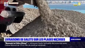 Nice: livraisons de galets sur les plages niçoises