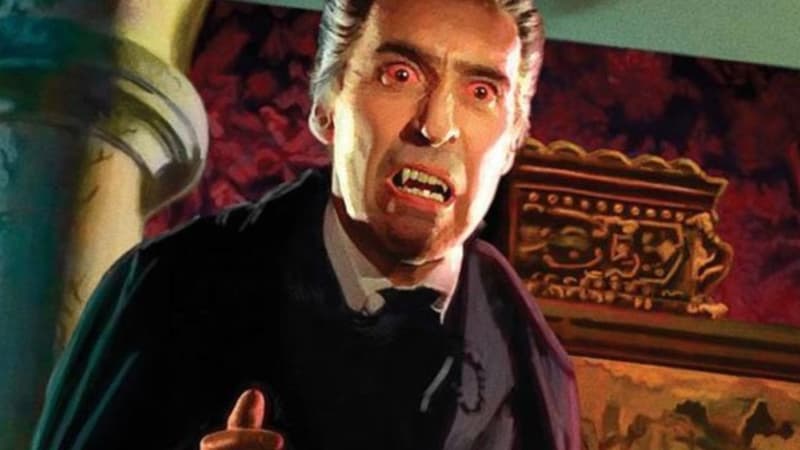 Christopher Lee dans le rôle de Dracula