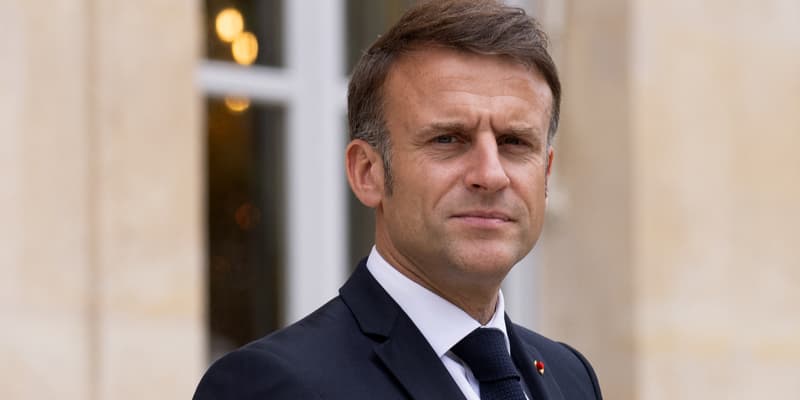 Emmanuel Macron à l'Élysée à Paris, le 20 juin 2024.