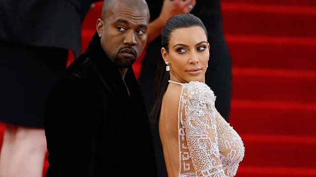 Kim Kardashian et Kanye West au Met Gala New York le 5 mai 2015.
