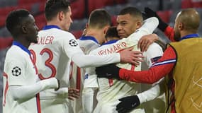 La joie des Parisiens face au Bayern Munich.