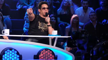 JoeyStarr sur le plateau de "Nouvelle Star" en 2016