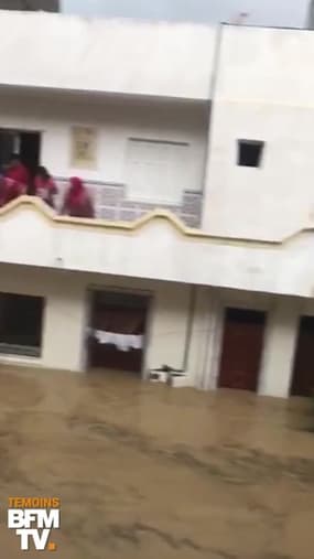Tunisie : des pluies diluviennes ont entraîné d'impressionnantes inondations à Nabeul