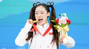 La skieuse alpine Mengqiu Zhang