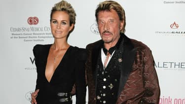 Johnny et Laeticia Hallyday à Los Angeles en 2010
