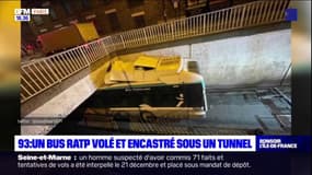 Seine-Saint-Denis: un bus volé termine encastré sous un tunnel
