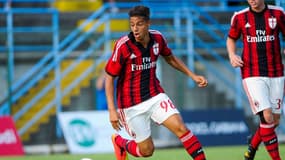 Hachim Mastour avec l'AC Milan en amical, le 16 juillet 2014.