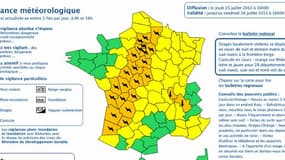 27 départements sont concernés par l'alerte orange