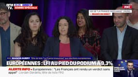 Manon Aubry (LFI): "Le premier enseignement de cette élection, ce soir, est la défaite et la déroute cinglante du macronisme"