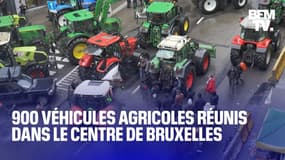 900 véhicules agricoles réunis dans le centre de Bruxelles en marge d’une réunion des ministres européens de l’Agriculture 