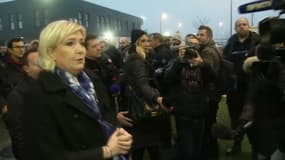Marine Le Pen, à Vendin-le-Vieil