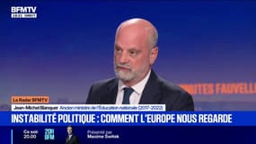 Crise politique: "On doit retrouver cet esprit de la Cinquième République", estime Jean-Michel Blanquer, ancien ministre de l'Éducation nationale