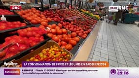 La consommation de fruits et légumes est en baisse en 2024