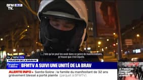 BFMTV a suivi une unité de la Brav-M à Paris, lors de la manifestation contre la réforme des retraites