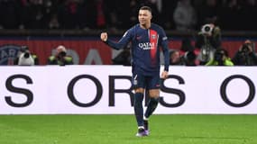 Kylian Mbappé célèbre son but lors de la victoire du PSG face à Toulouse (2-0) au Trophée des champions, le 3 janvier 2024