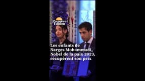 Les enfants de Narges Mohammadi, Nobel de la paix 2023, récupèrent son prix