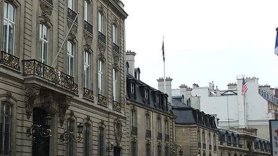 L'hôtel de Pontalba, où réside l'ambassade des Etats-Unis