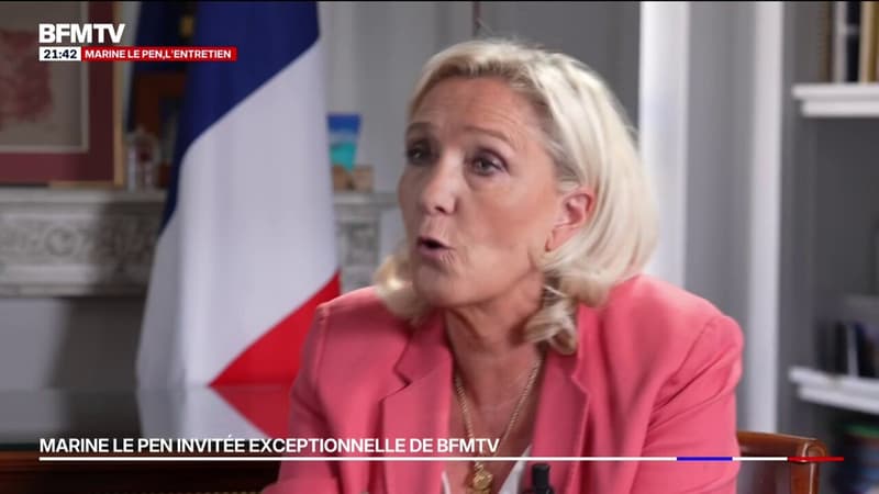 Nomination d'Amélie de Montchalin à la Cour des comptes: "Le but est clair: empêcher l'alternance de s'exprimer", estime Marine Le Pen