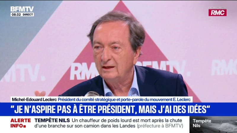 Michel-Édouard Leclerc: "Si j'étais décideur, j'augmenterais le pouvoir d'achat des Français par l'augmentation des salaires, déchargés de ces cotisations qui bloquent les salaires dans le bas"