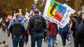 Grève et manifestation des enseignants et personnels éducatifs du 1er degré à l'appel de la FSU SNUIPP, de la CGT Educ et de Sud Educ, contre la réforme du "choc des connaissances", à Paris, le 10 septembre 2024 (illustration)