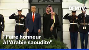 Le prince héritier saoudien Mohammed ben Salmane reçu avec les honneurs par Donald Trump 