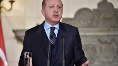 Le président de la Turquie Recep Tayyi Erdogan le 7 décembre 2017