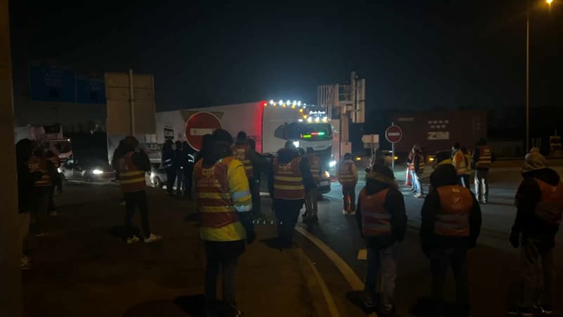 Blocage au port du Havre