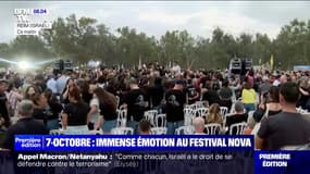 Recueillement, silence... L'hommage poignant des Israéliens un an après l'attaque du 7-octobre à Réïm, lieu du festival de musique Nova