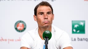 Rafael Nadal en conférence de presse à Roland-Garros, le 27 mai 2024