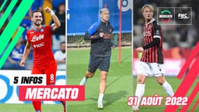 Ruiz, Dolberg, Paredes… Les 5 infos mercato du 31 août 2022 (à la mi-journée)