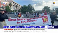 Grève du 13 octobre: 2.500 manifestants à Nice selon les syndicats, 550 selon la préfecture