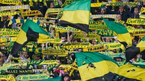 Des supporteurs de Nantes en marge d'un match de Ligue 1, novembre 2023
