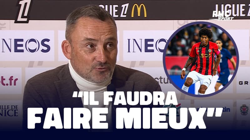 Nice-PSG: "Il faudra faire mieux les prochaines semaines" estime Franck Haise