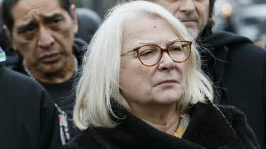 Josiane Balasko à Paris en octobre lors d'une mobilisation pour le Droit au Logement.