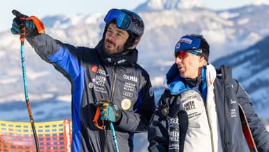 Xavier Fournier en repérage avec Cyprien Sarrazin, le 20 janvier 2024
