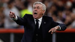 Carlo Ancelotti lors de Real Madrid-Majorque, le 09/01/2025