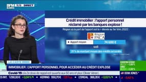 La carte Immo : L'apport personnel pour accéder au crédit immobilier explose par Marie Coeurderoy - 07/04