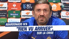 OM : "Je n'ai rien vu arriver" assure Abardonado, coach par intérim