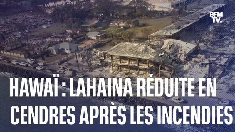 À Hawaï, la station balnéaire de Lahaina presque rayée de la carte après les incendies