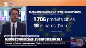 Jeans, cafés, motos... L'Europe dévoile une liste de 1.706 produits américains qui vont être taxés pour riposter à la hausse des droits de douanes 