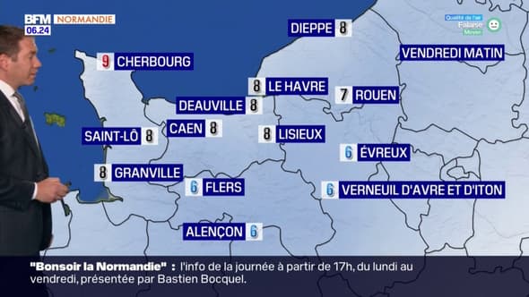 Météo Normandie: un ciel assez chargé ce vendredi, jusqu'à 14°C à Caen et à Rouen