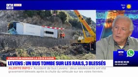 Bus tombé sur des rails à Levens: des nouvelles "plutôt rassurantes" pour les deux adolescents blessés
