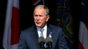 L'ancien président George W. Bush à Shanksville, en Pennsylvanie, le 11 septembre 2021