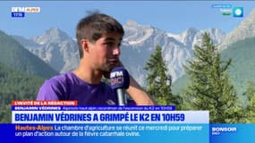 “Des larmes sont venues”: Benjamin Védrines, alpiniste haut-alpin, revient sur l’exploit de son ascension du K2