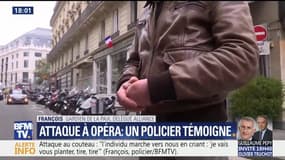 "Il nous voit, il marche vers nous en criant 'Je vais vous planter'", raconte François, l'un des policiers à avoir fait face à Khamzat Azimov