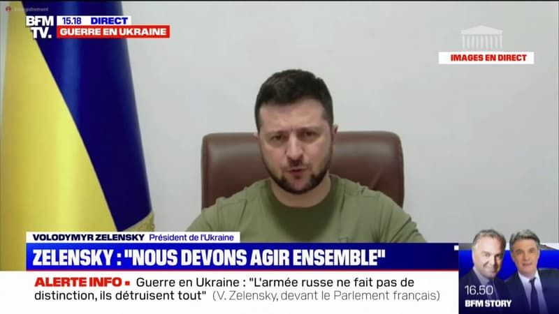 Zelensky face aux parlementaires français: